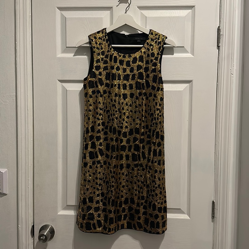 Rachel Zoe sequin leopard party dress
